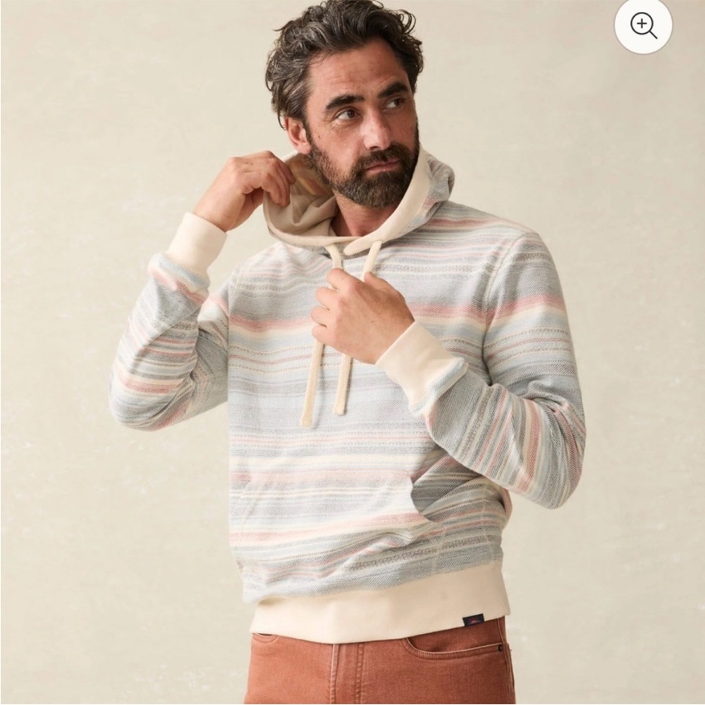 Faherty Multicolor Striped Hoodie